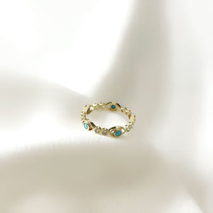 Bague EYES- turquoise